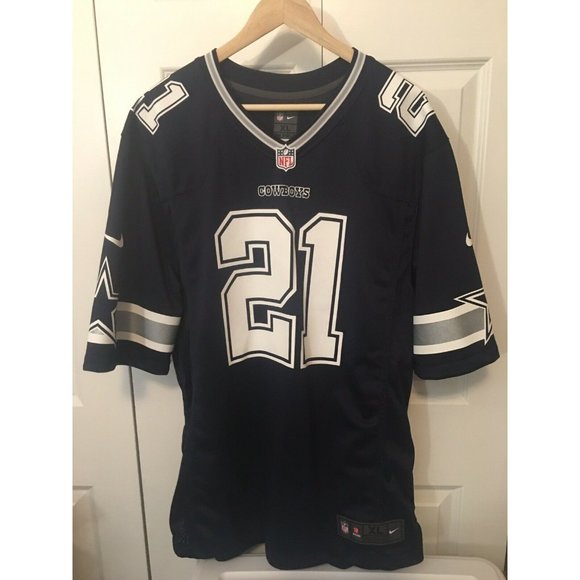 Dallas Cowboys Ezekiel Elliott 21 Men’s XL Nike Navy On Field‎ Authentic Jersey - Picture 3 of 7